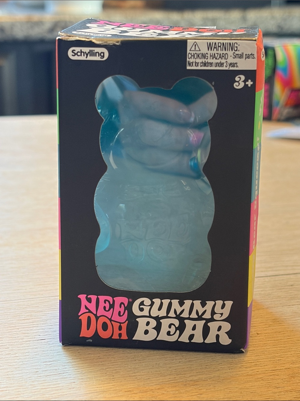 SCHYLLING | Nee Doh Blue Gummy Bear Squishy Toy